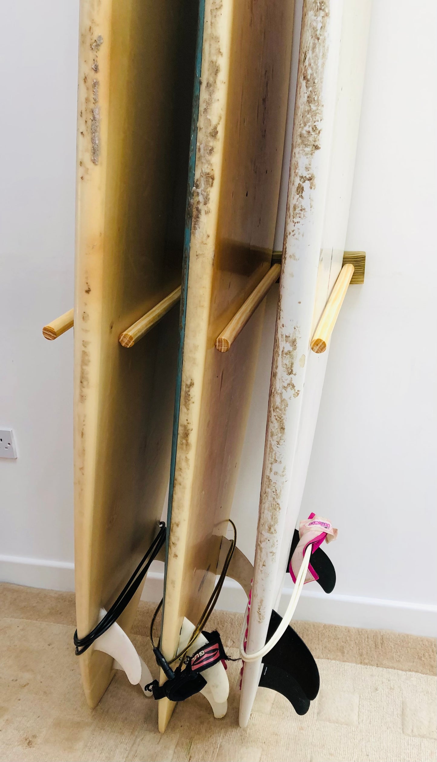 Triple surfboard rack